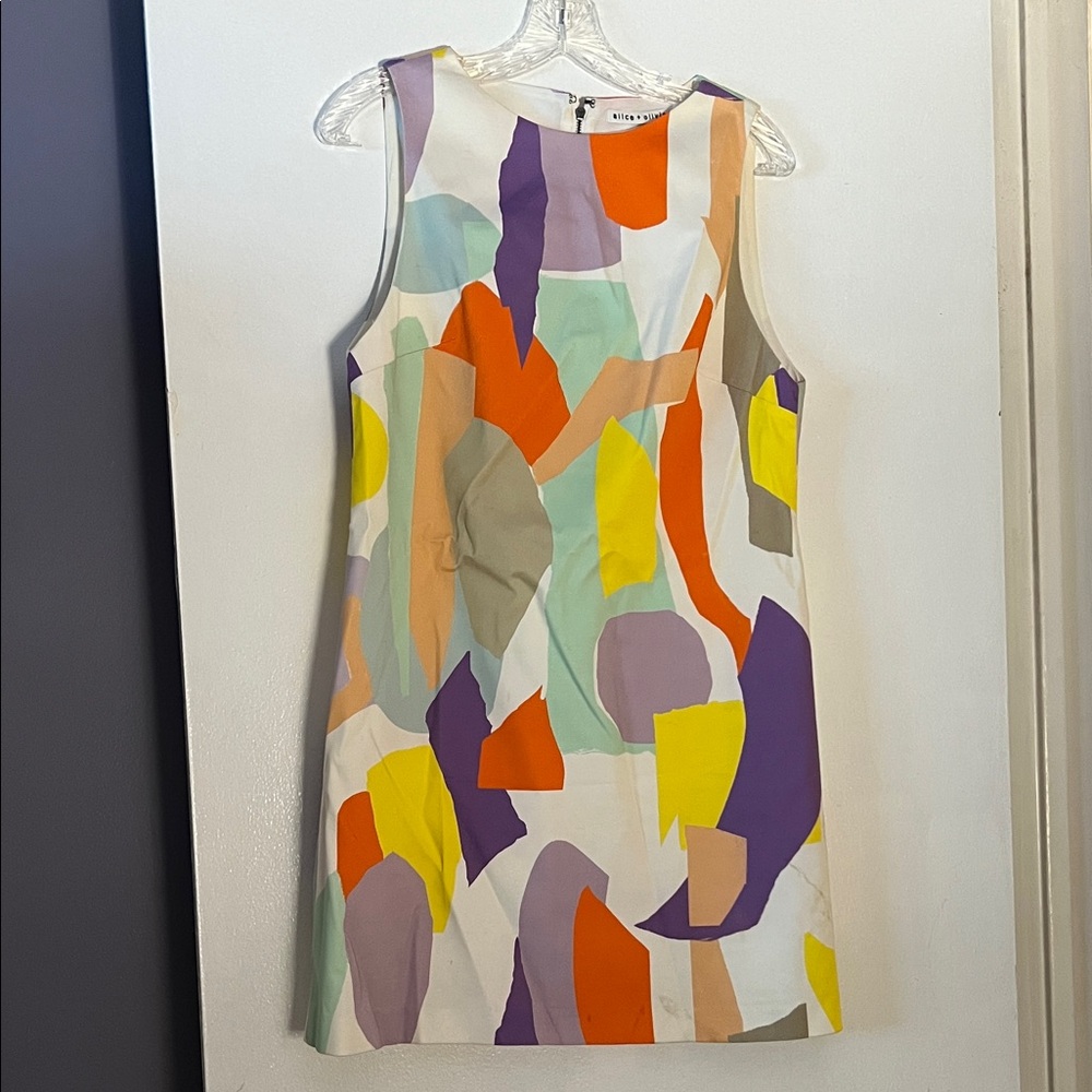 Alice + Olivia Multicolor Abstract Mini Dress